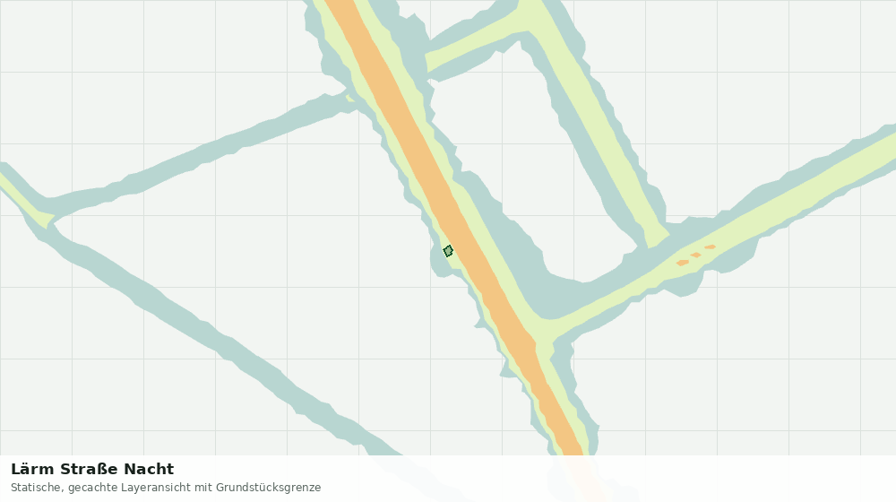 Statische Kartenansicht: Lärm Straße Nacht
