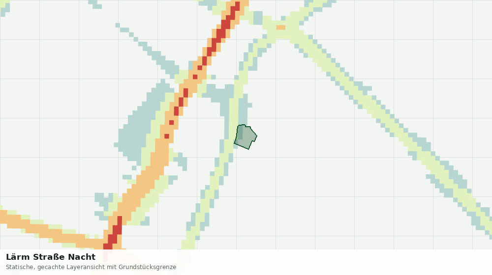 Statische Kartenansicht: Lärm Straße Nacht