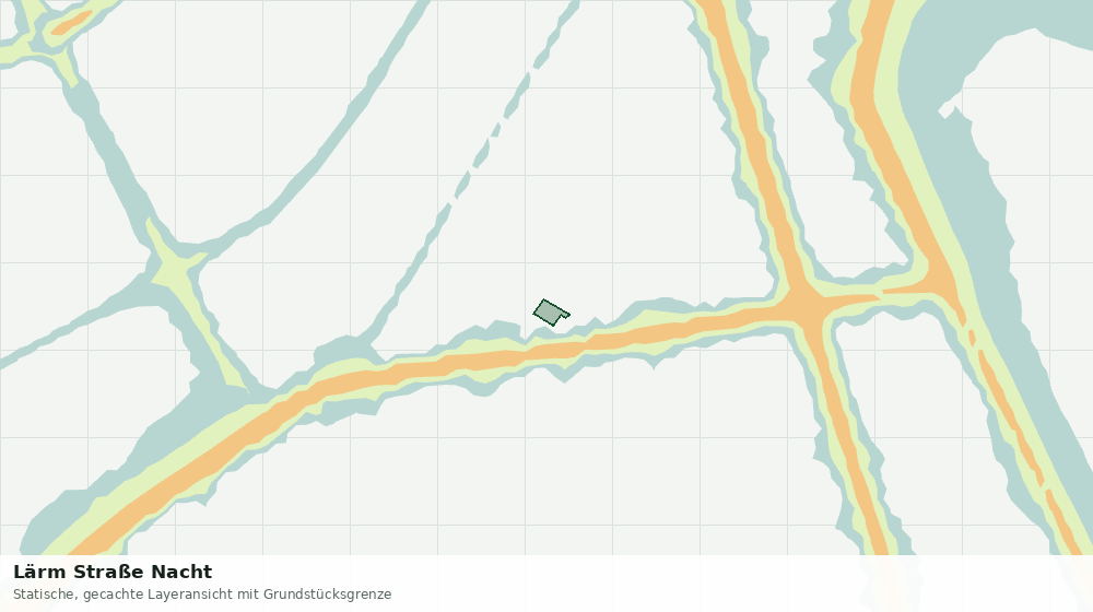 Statische Kartenansicht: Lärm Straße Nacht