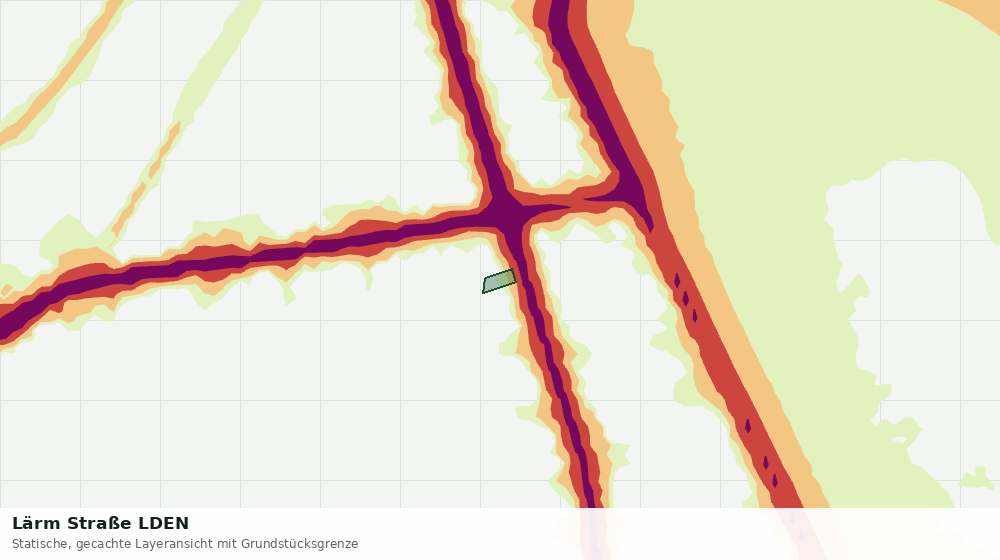 Statische Kartenansicht: Lärm Straße LDEN