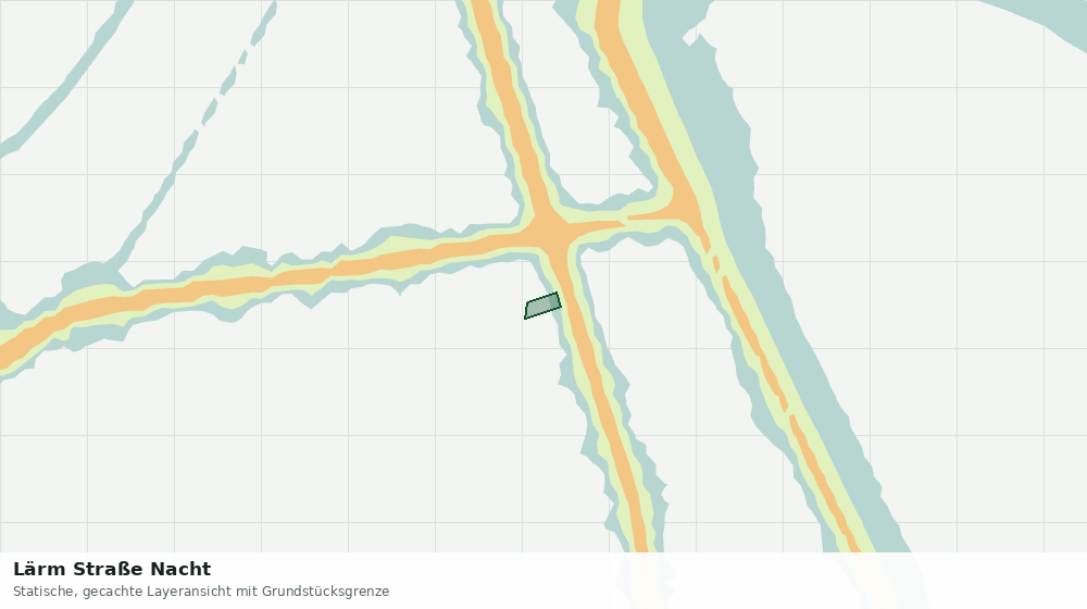 Statische Kartenansicht: Lärm Straße Nacht