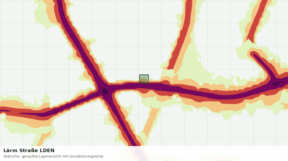 Statische Kartenansicht: Lärm Straße LDEN