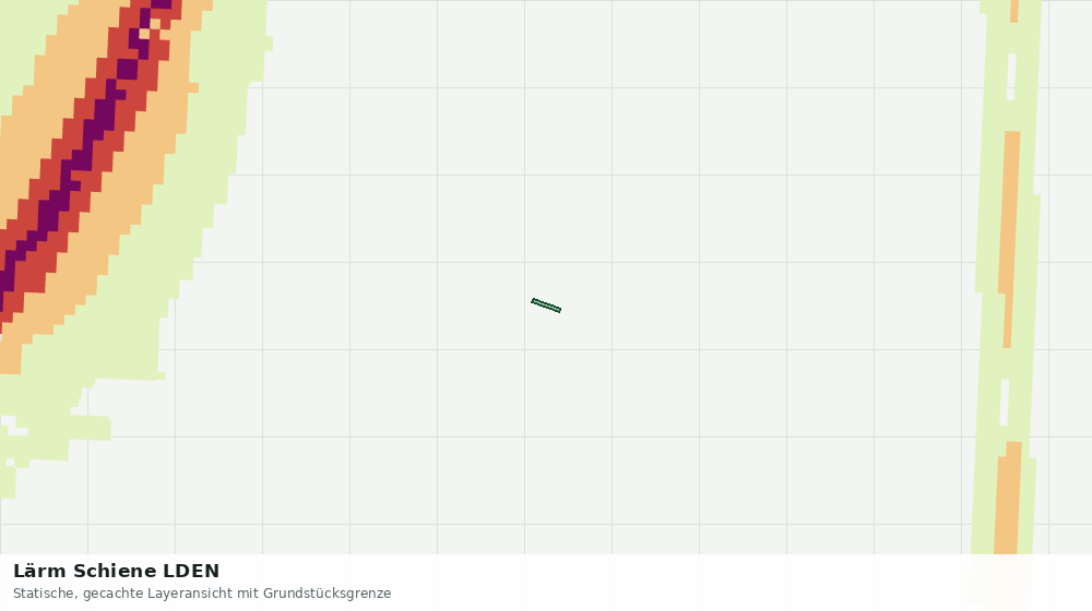 Statische Kartenansicht: Lärm Schiene LDEN