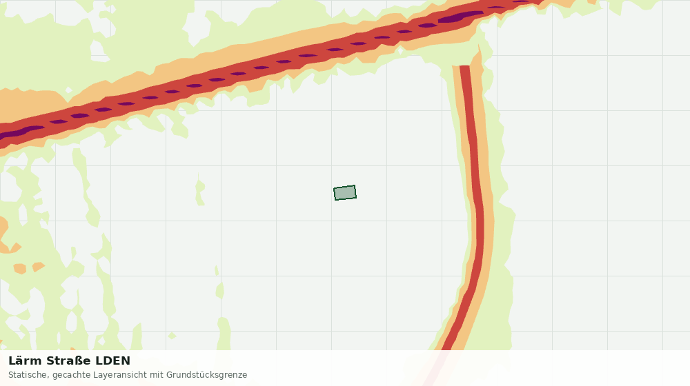 Statische Kartenansicht: Lärm Straße LDEN