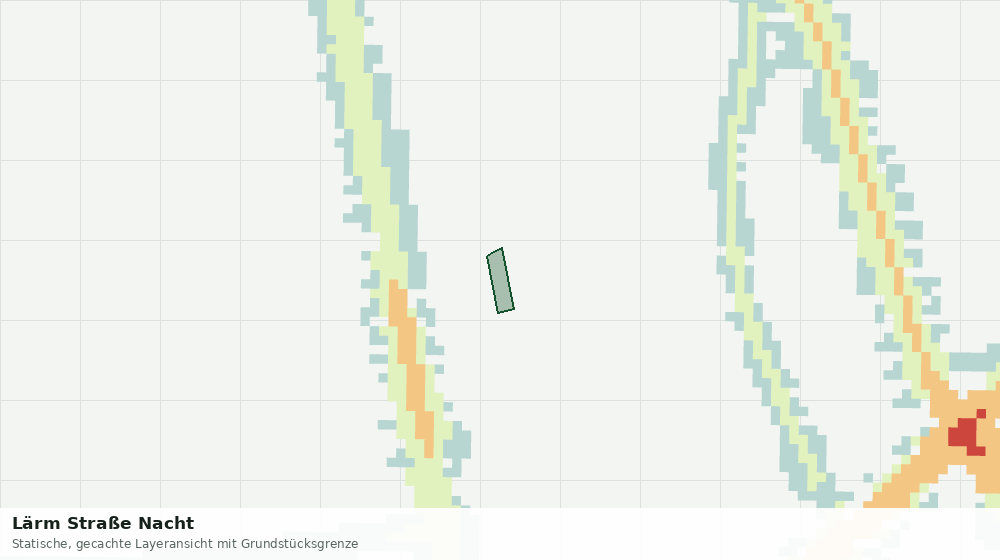 Statische Kartenansicht: Lärm Straße Nacht