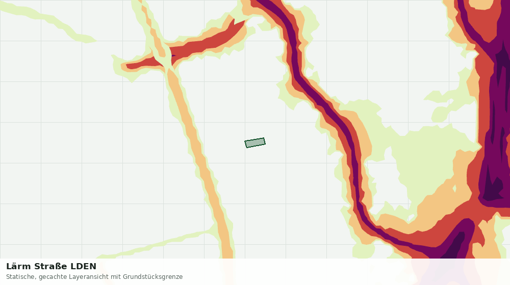 Statische Kartenansicht: Lärm Straße LDEN