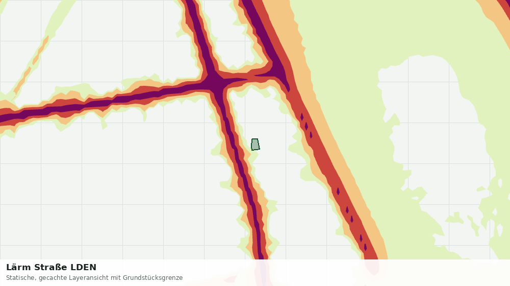 Statische Kartenansicht: Lärm Straße LDEN