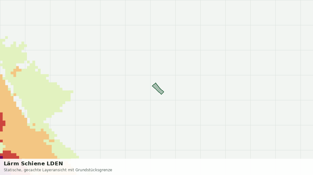 Statische Kartenansicht: Lärm Schiene LDEN