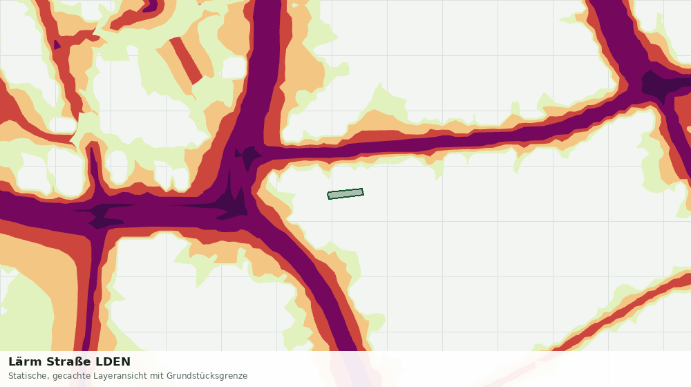 Statische Kartenansicht: Lärm Straße LDEN