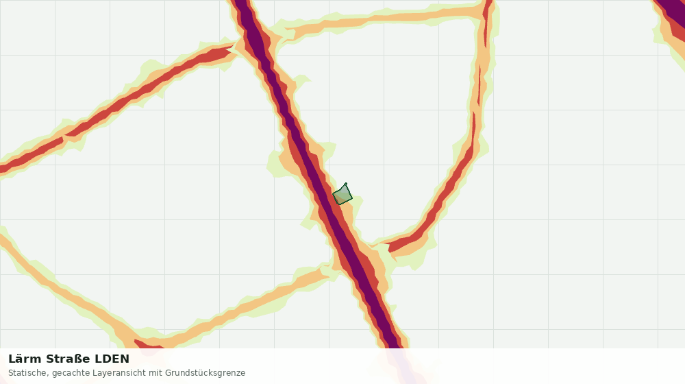 Statische Kartenansicht: Lärm Straße LDEN