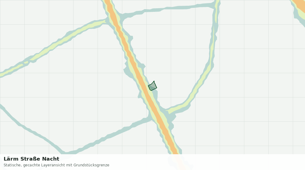 Statische Kartenansicht: Lärm Straße Nacht