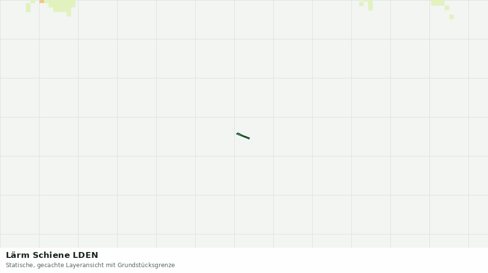 Statische Kartenansicht: Lärm Schiene LDEN