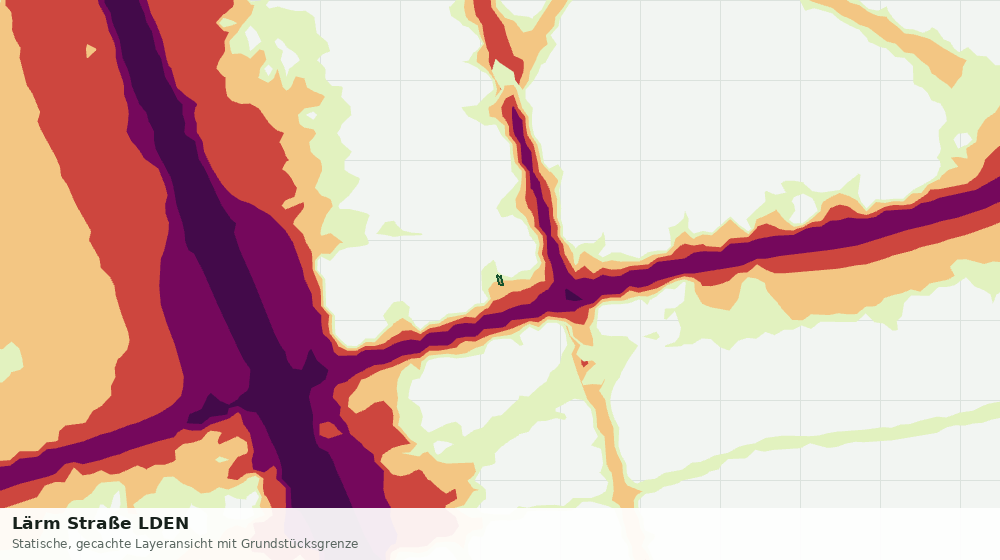 Statische Kartenansicht: Lärm Straße LDEN