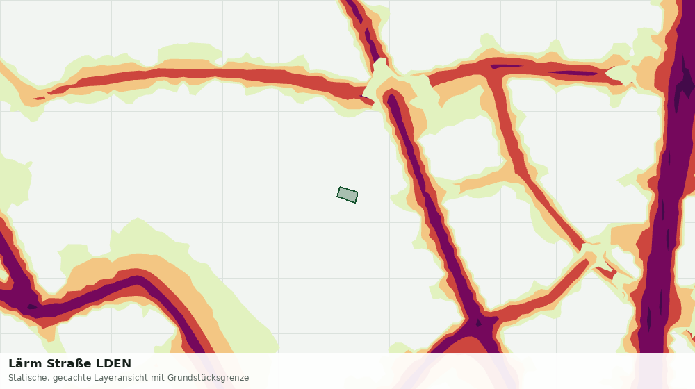 Statische Kartenansicht: Lärm Straße LDEN