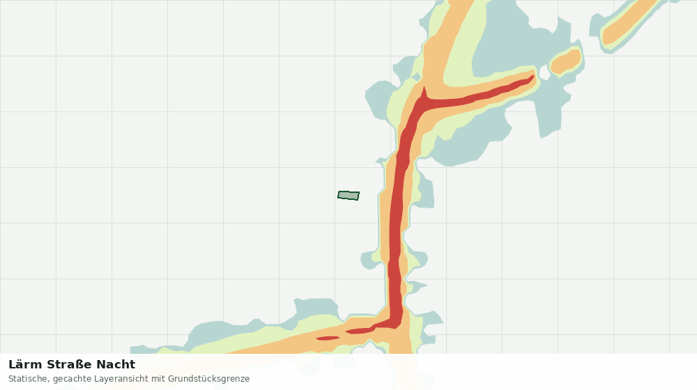 Statische Kartenansicht: Lärm Straße Nacht