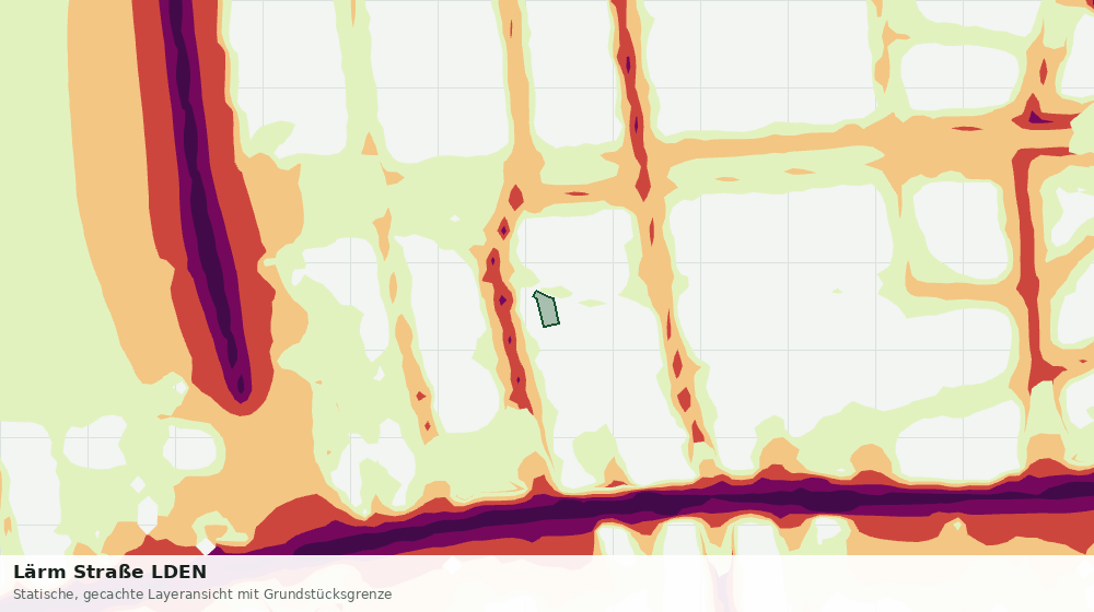 Statische Kartenansicht: Lärm Straße LDEN