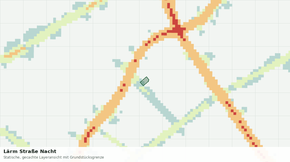Statische Kartenansicht: Lärm Straße Nacht