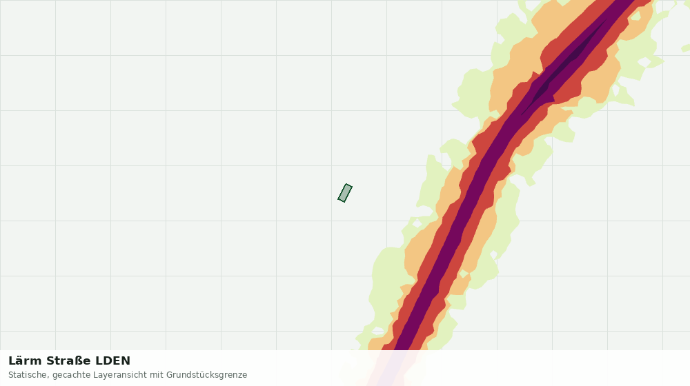 Statische Kartenansicht: Lärm Straße LDEN