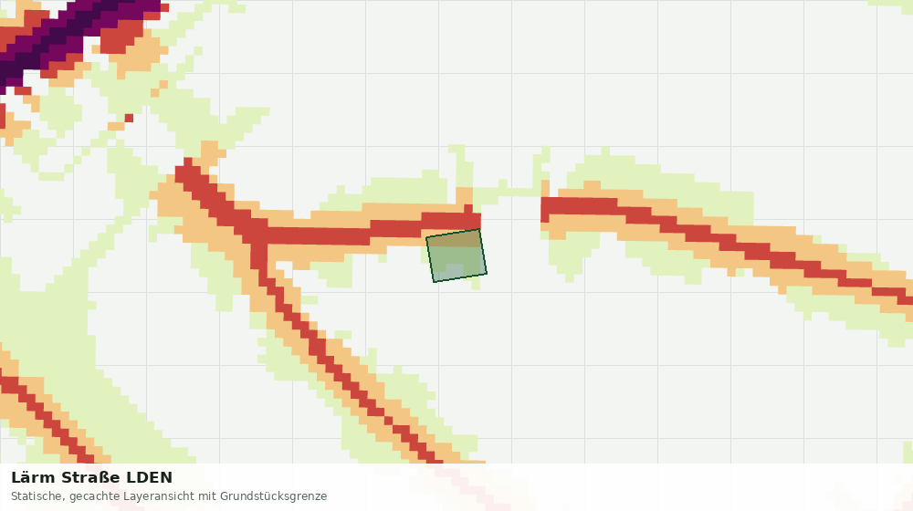Statische Kartenansicht: Lärm Straße LDEN