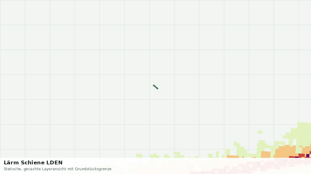 Statische Kartenansicht: Lärm Schiene LDEN