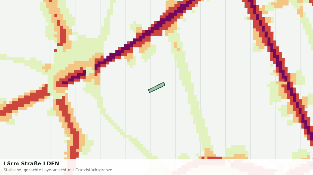 Statische Kartenansicht: Lärm Straße LDEN