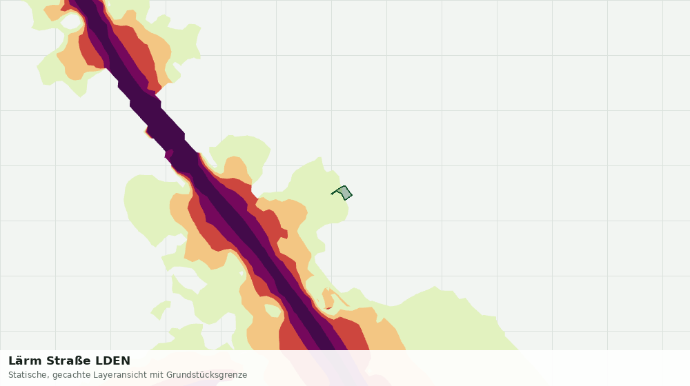Statische Kartenansicht: Lärm Straße LDEN