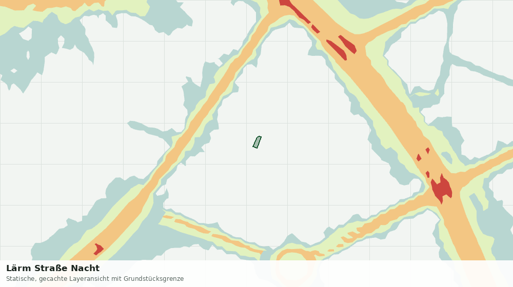 Statische Kartenansicht: Lärm Straße Nacht