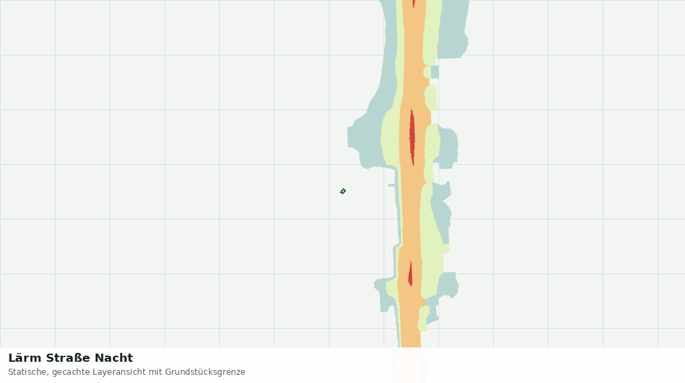 Statische Kartenansicht: Lärm Straße Nacht