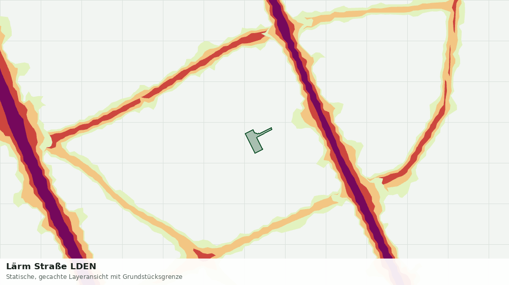 Statische Kartenansicht: Lärm Straße LDEN