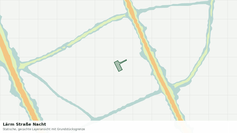 Statische Kartenansicht: Lärm Straße Nacht