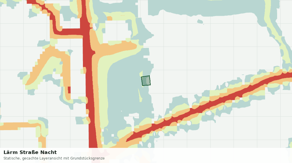 Statische Kartenansicht: Lärm Straße Nacht