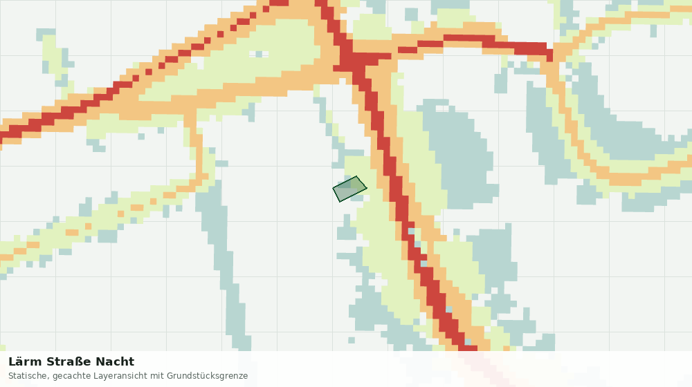 Statische Kartenansicht: Lärm Straße Nacht