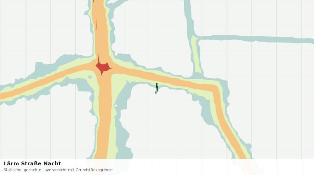Statische Kartenansicht: Lärm Straße Nacht