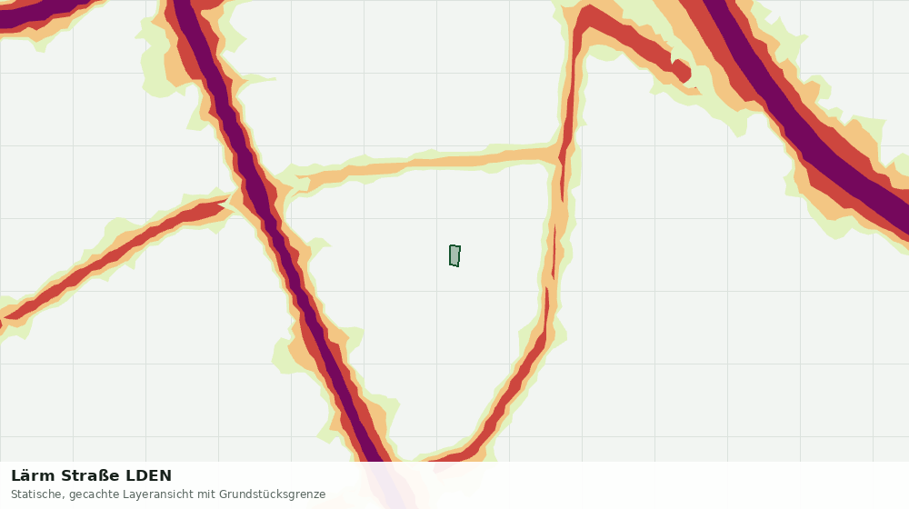Statische Kartenansicht: Lärm Straße LDEN