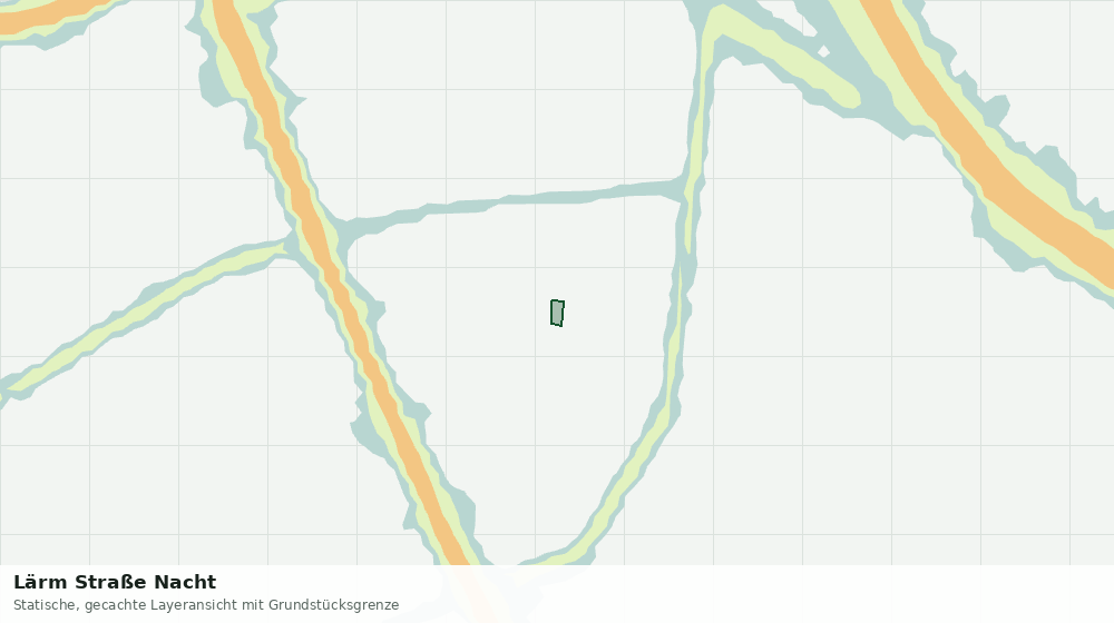 Statische Kartenansicht: Lärm Straße Nacht