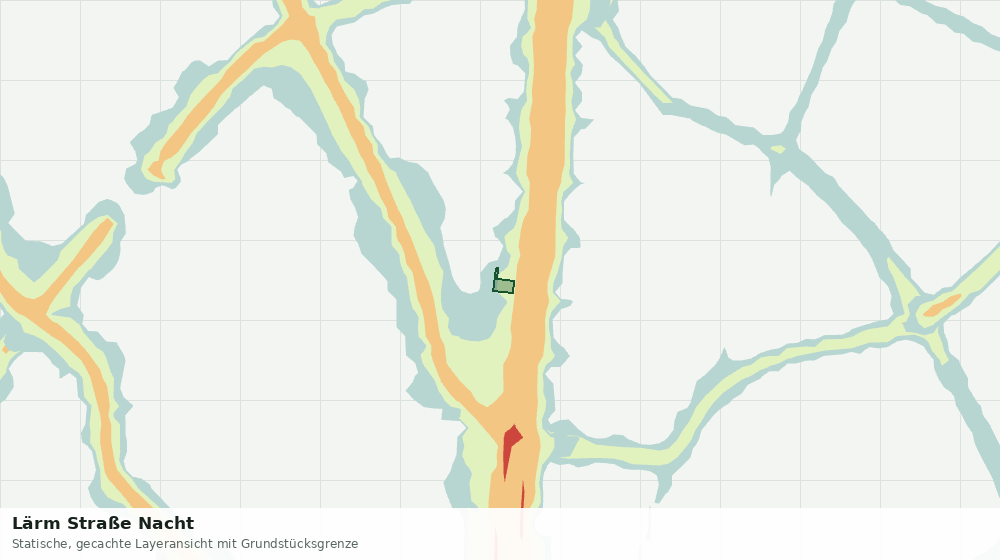 Statische Kartenansicht: Lärm Straße Nacht