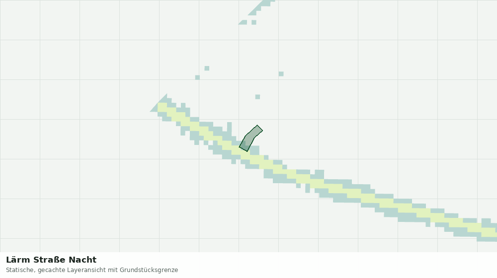 Statische Kartenansicht: Lärm Straße Nacht