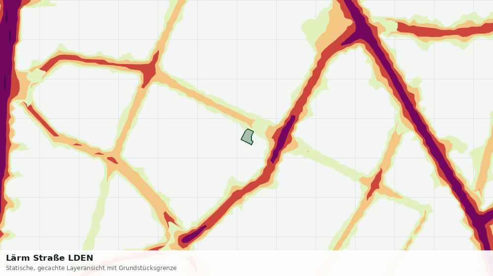 Statische Kartenansicht: Lärm Straße LDEN