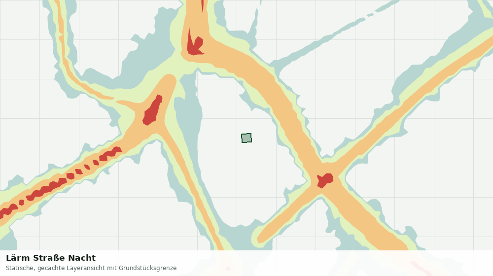 Statische Kartenansicht: Lärm Straße Nacht
