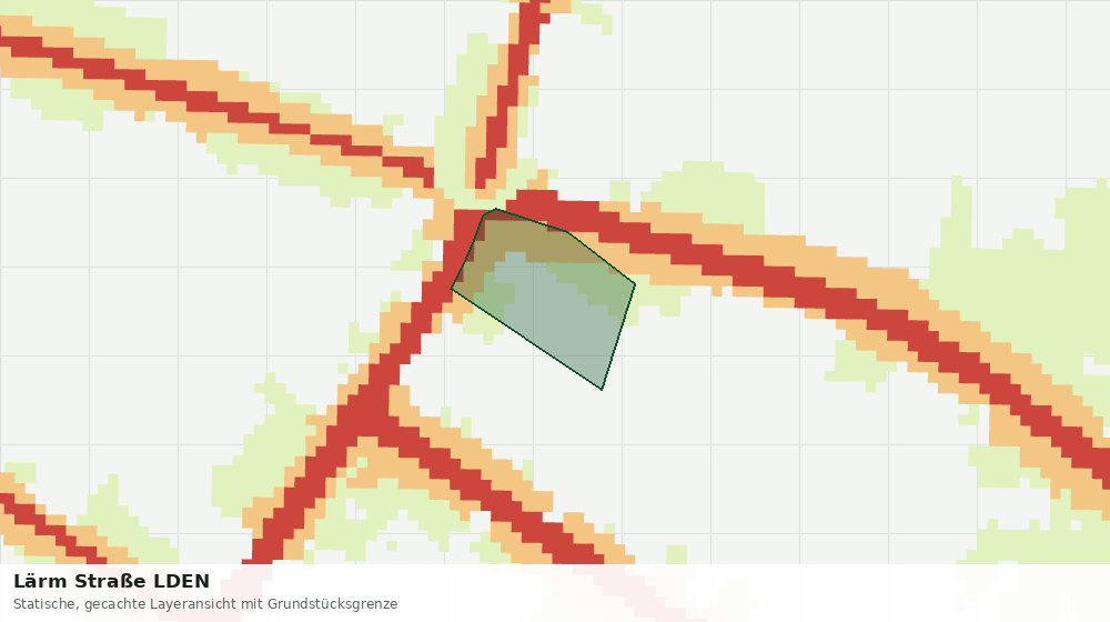 Statische Kartenansicht: Lärm Straße LDEN