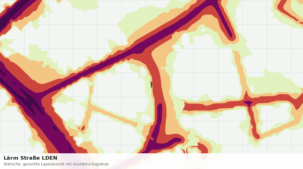 Statische Kartenansicht: Lärm Straße LDEN
