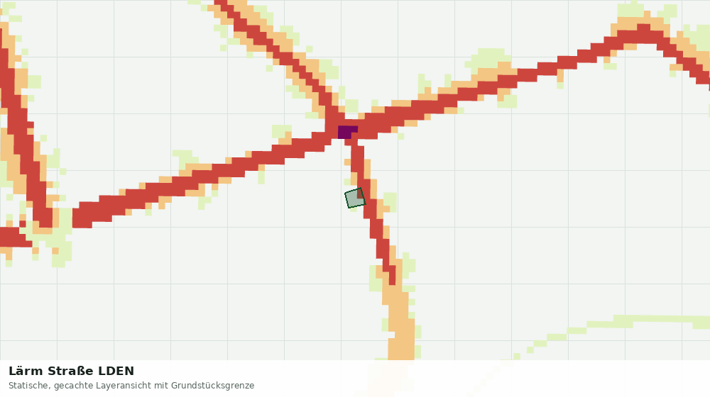 Statische Kartenansicht: Lärm Straße LDEN
