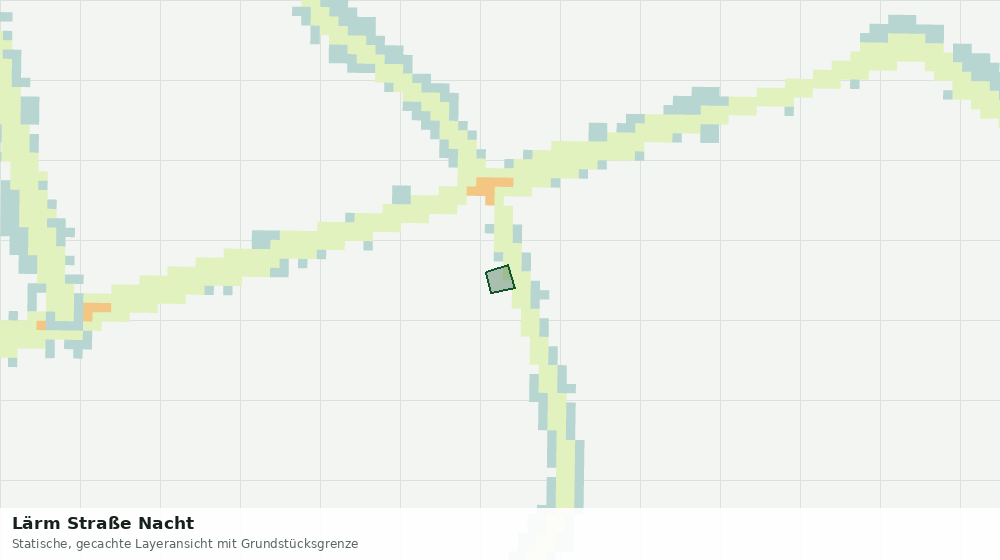 Statische Kartenansicht: Lärm Straße Nacht