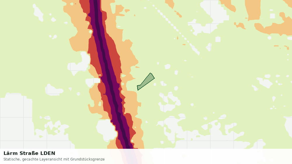 Statische Kartenansicht: Lärm Straße LDEN