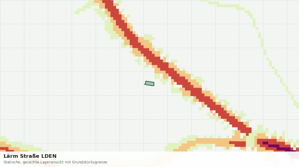 Statische Kartenansicht: Lärm Straße LDEN