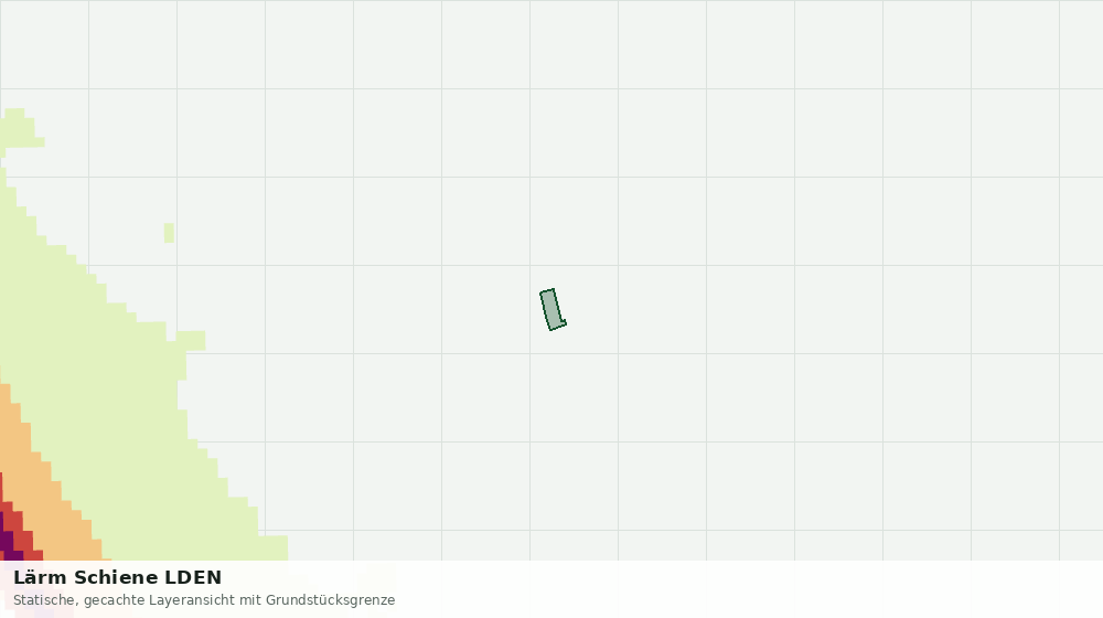 Statische Kartenansicht: Lärm Schiene LDEN