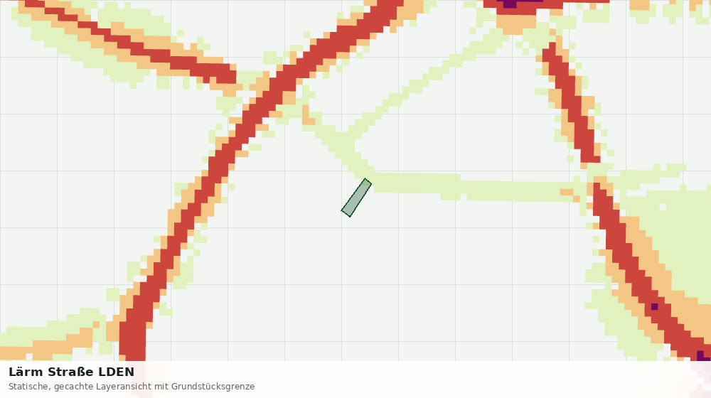 Statische Kartenansicht: Lärm Straße LDEN