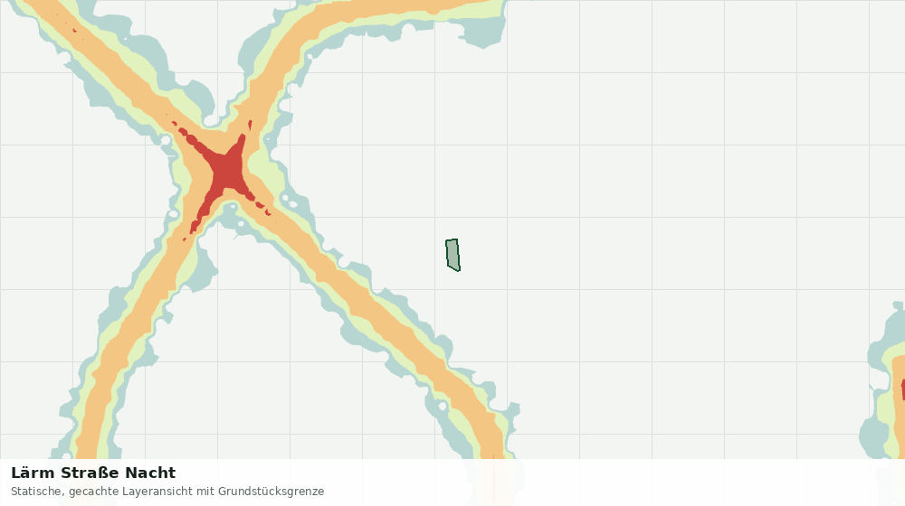 Statische Kartenansicht: Lärm Straße Nacht