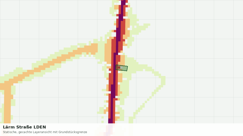 Statische Kartenansicht: Lärm Straße LDEN