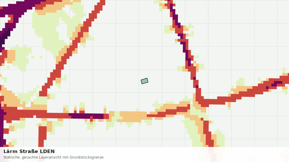 Statische Kartenansicht: Lärm Straße LDEN